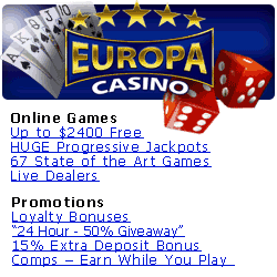 Casino Europa! Get a Fabulous Bonus!